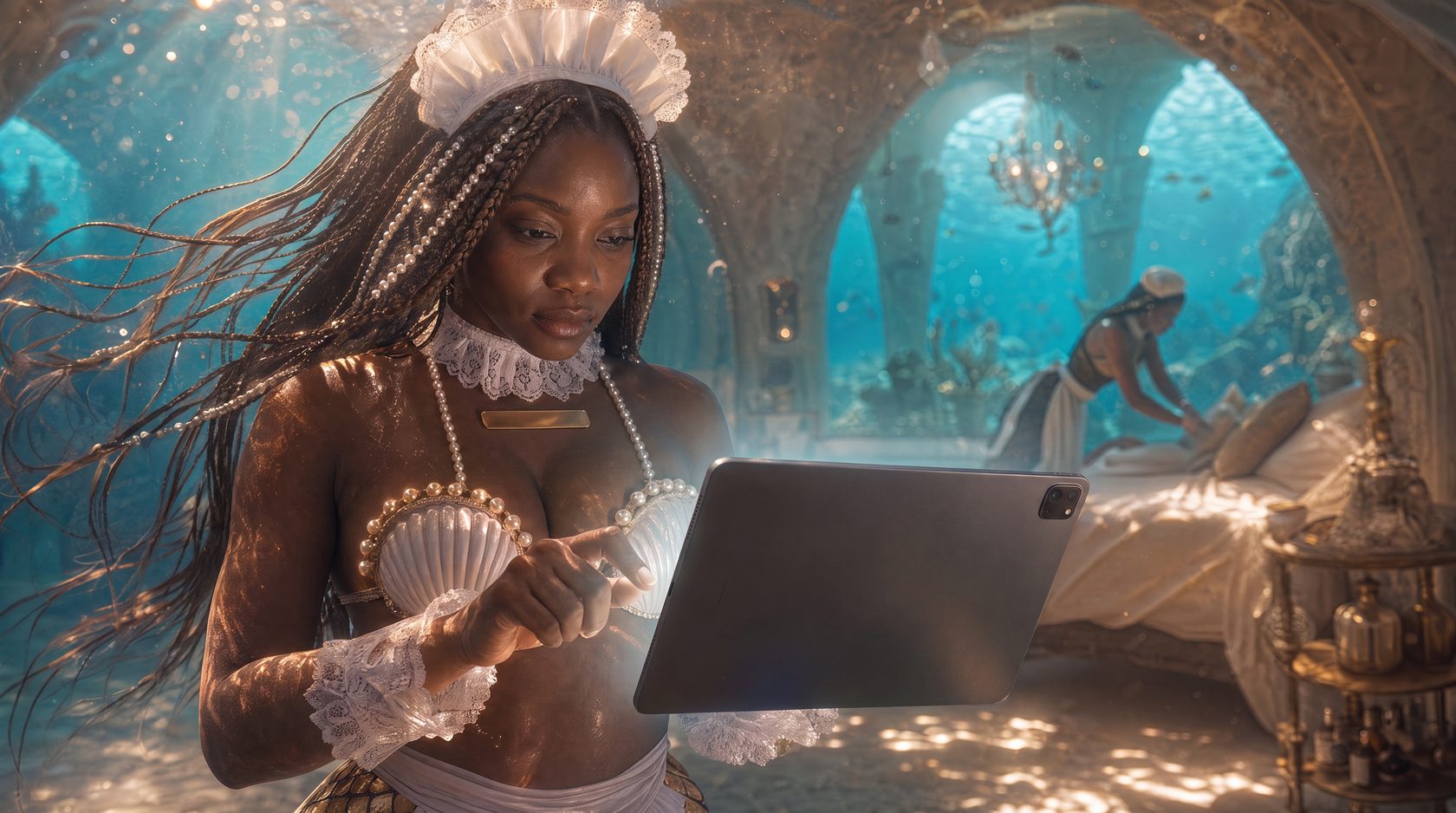 The head merMAID dispatching housekeeping