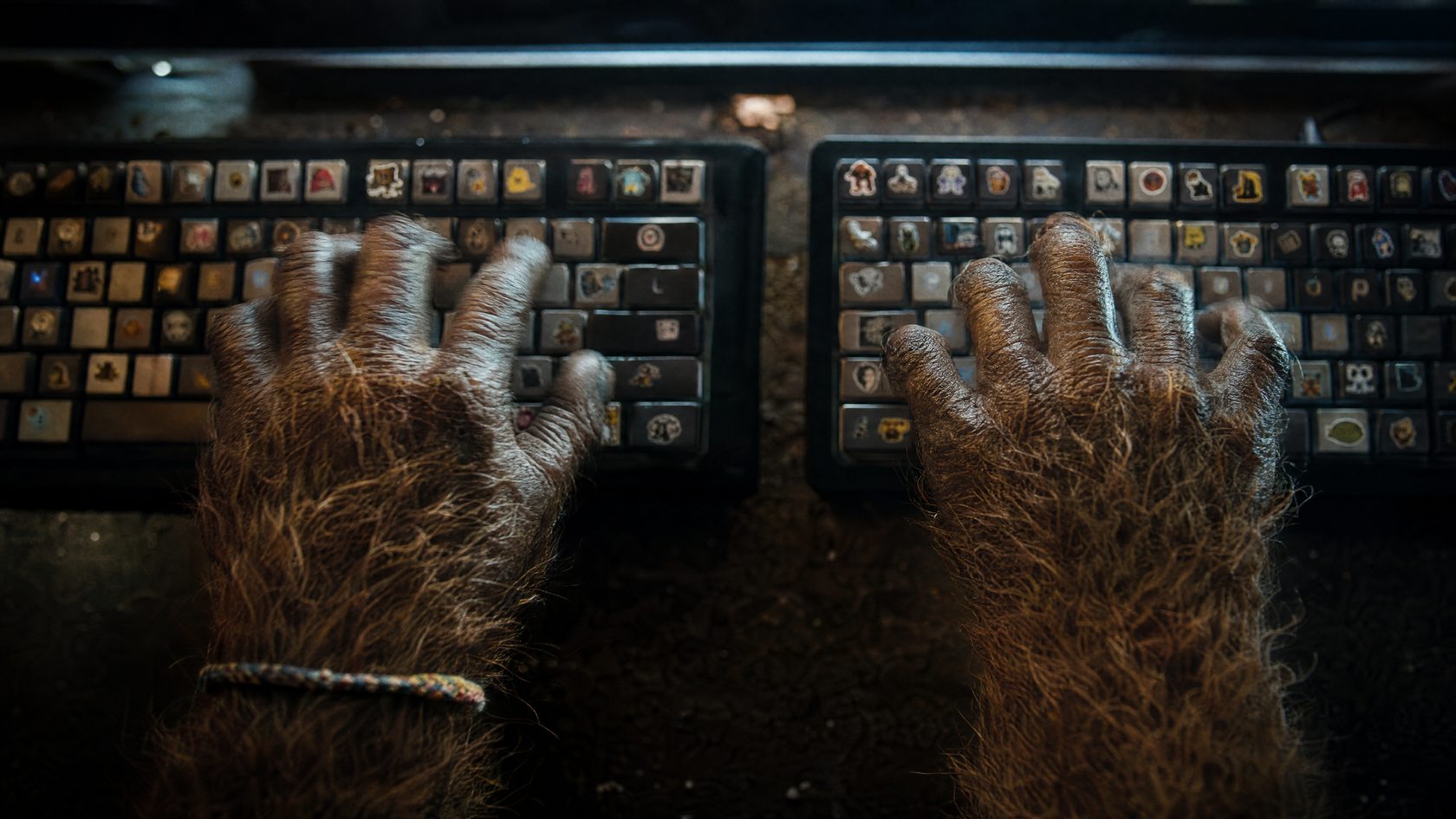 Furry hands typing frantically